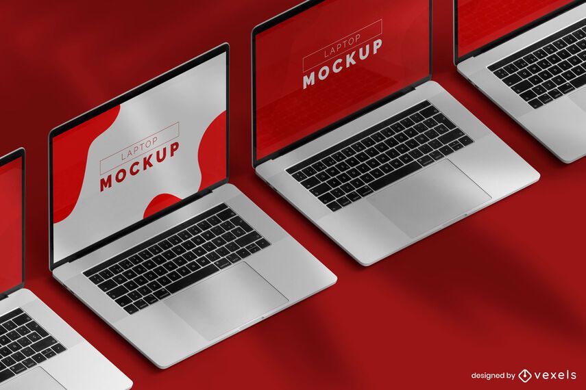 Download Laptop Computer Mockup Set - PSD Mockup Download