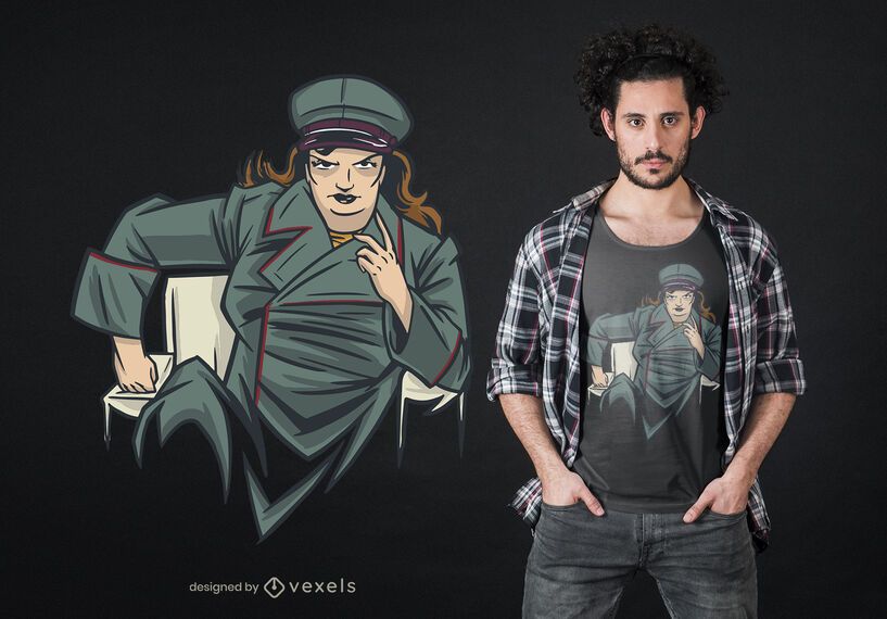 Frau Diktator T-Shirt Design Frau Diktator T-Shirt Design