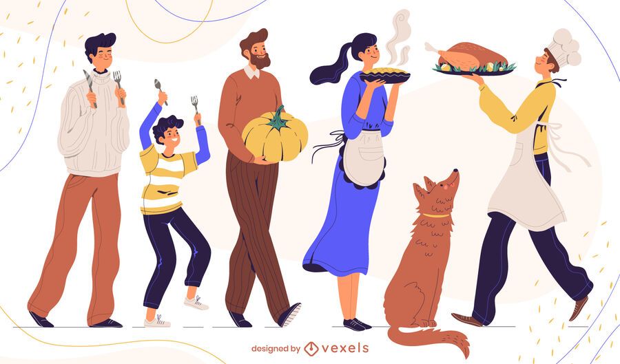 Thanksgiving Dinner Character Pack Thanksgiving Dinner Character Pack