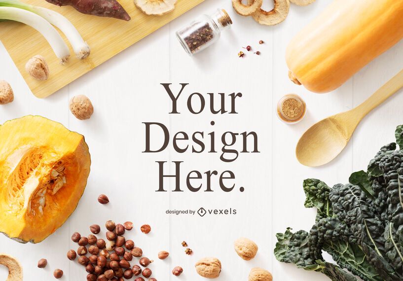 Thanksgiving cooking mockup composition Thanksgiving cooking mockup composition