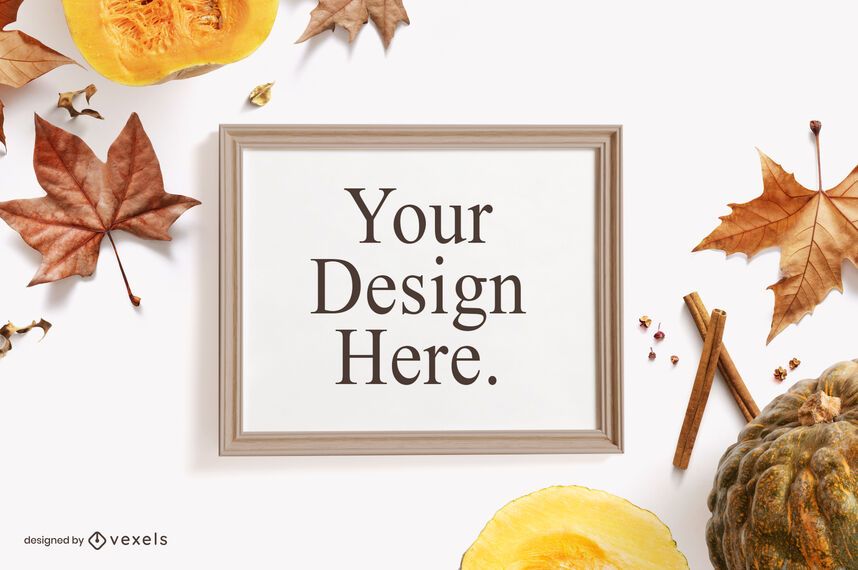 Thanksgiving frame mockup composition Thanksgiving frame mockup composition
