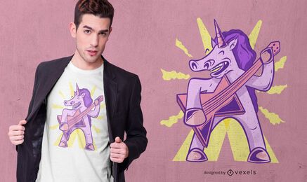Unicorn Rocker T-shirt Design Unicorn Rocker T-shirt Design