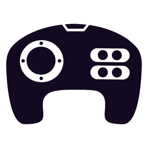 Controller Gamer schwarzer Joystick PNG-Design