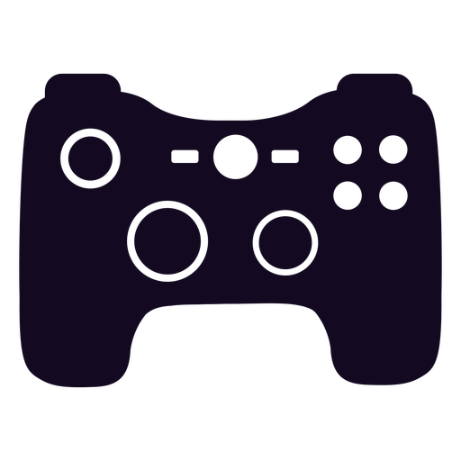 Gamer controller black joystick PNG Design