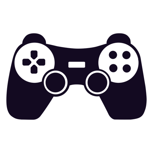Gaming controller black joystick PNG Design
