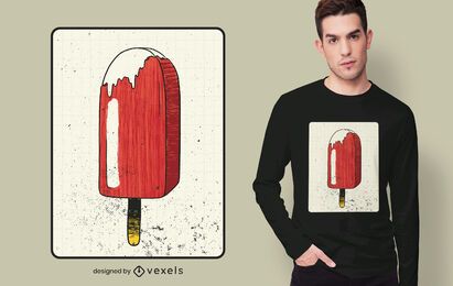 Diseño de camiseta de paletas de fresa Diseño de camiseta de paletas de fresa