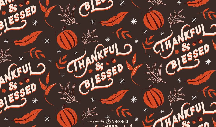 Thankful blessed thanksgiving pattern Thankful blessed thanksgiving pattern