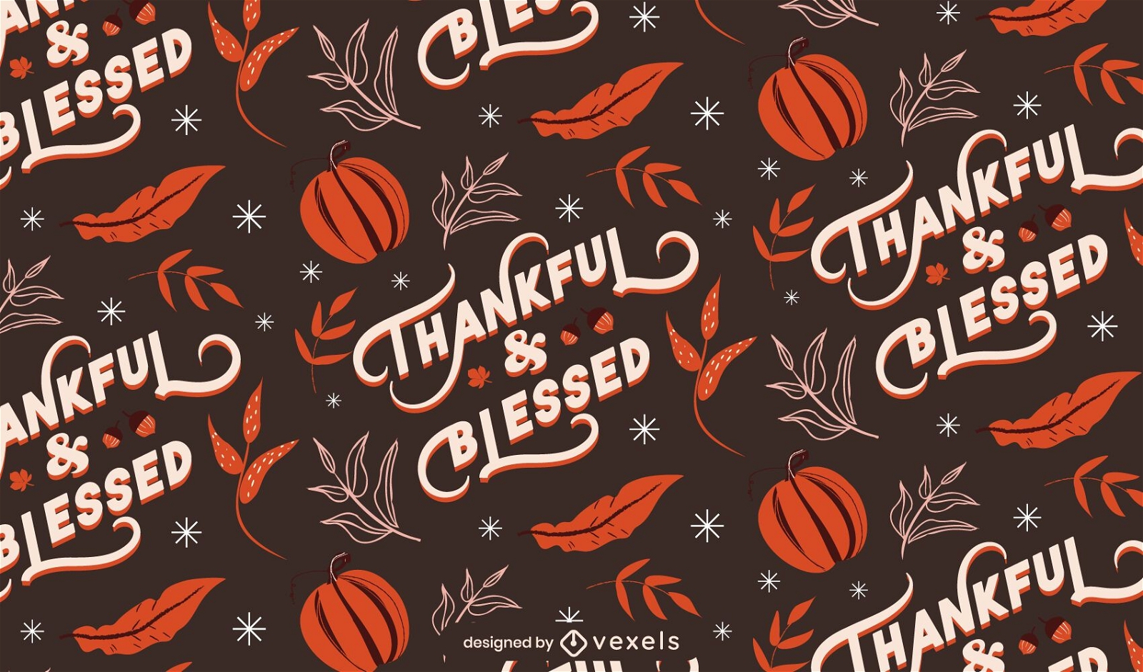 Thankful blessed thanksgiving pattern
