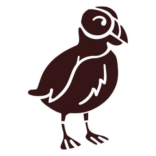 Papageientaucher Seevogel PNG-Design