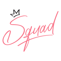 Letras de escuadrón de despedida de soltero Diseño PNG