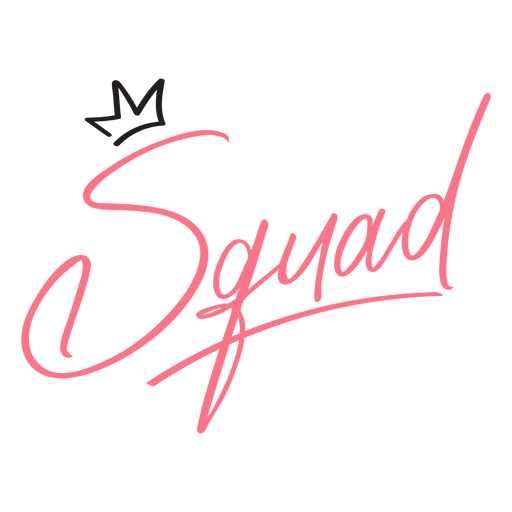 Bachelor party squad lettering PNG Design