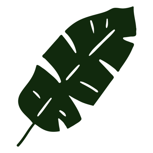 Tropische Baumhand des Bananenblattes gezeichnet PNG-Design