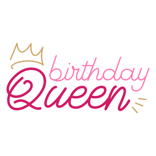 Birthday Queen Crown Quote Transparent Png Svg Vector File