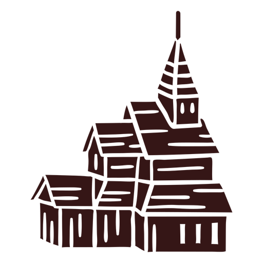 Cathdral church building PNG Design