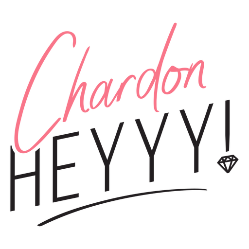 Chardon hey Party Zitat PNG-Design