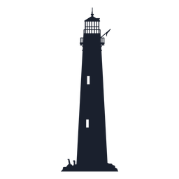 Classic lighthouse building silhouette PNG Design Transparent PNG