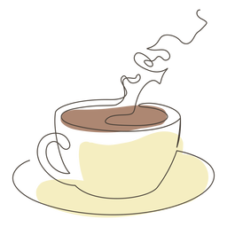 Curso de pires de xícara de café Desenho PNG
