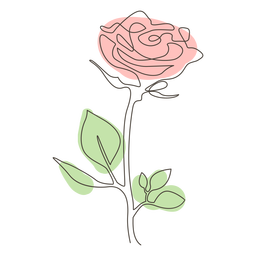 Colorido dibujo lineal rosa Diseño PNG