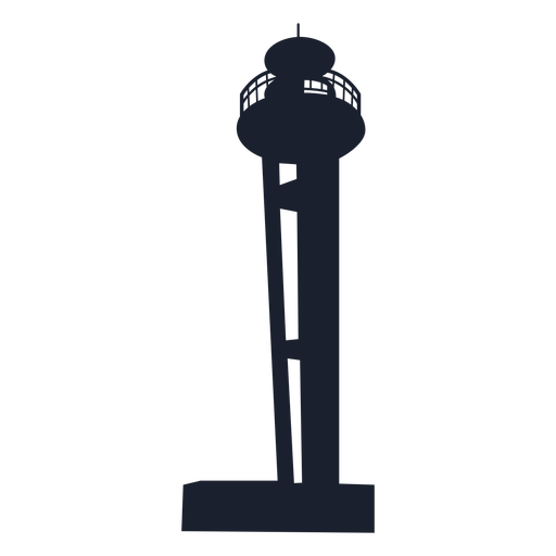 Konische Leuchtturm-Silhouette