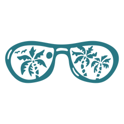 Óculos de sol arredondados fixos Desenho PNG