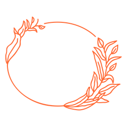 Quadro de ornamento oval de figura geométrica desenhada Desenho PNG