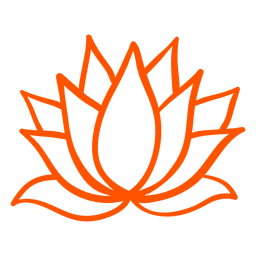 Blumenlilie Pflanze Schlaganfall Design PNG-Design