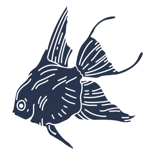 Download Goldfish ocean silhouette fish - Transparent PNG & SVG ...