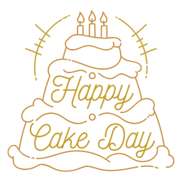 Happy Cake Day Birthday Greeting Quote Transparent Png Svg Vector File