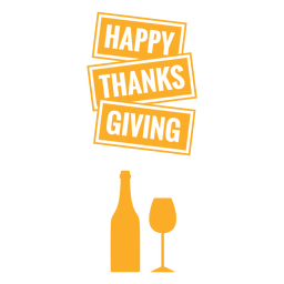 Feliz design de saudação de saco de ação de graças Desenho PNG