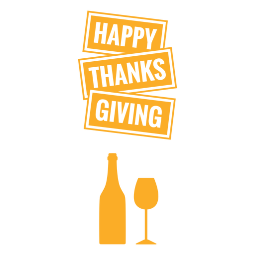 Glückliches Thanksgiving-Taschen-Grußdesign PNG-Design