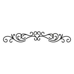 Encaje floreciente del borde del corazón Diseño PNG