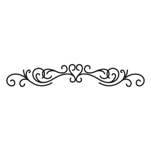 Heart edge flourish lace - Transparent PNG & SVG vector file