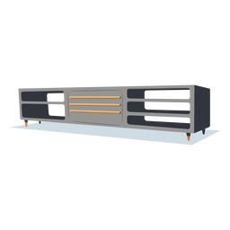 Home tv shelf flat PNG Design