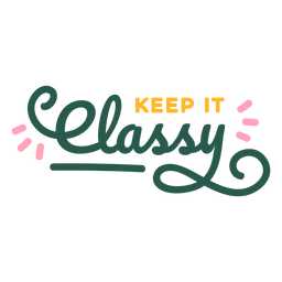 Mantenlo elegante cita Diseño PNG