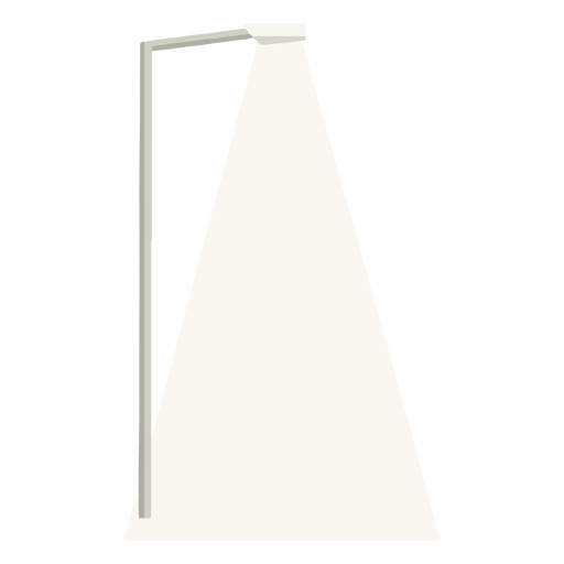 Coluna de rua de luz plana Desenho PNG