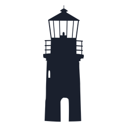 Lighthouse top silhouette PNG Design Transparent PNG