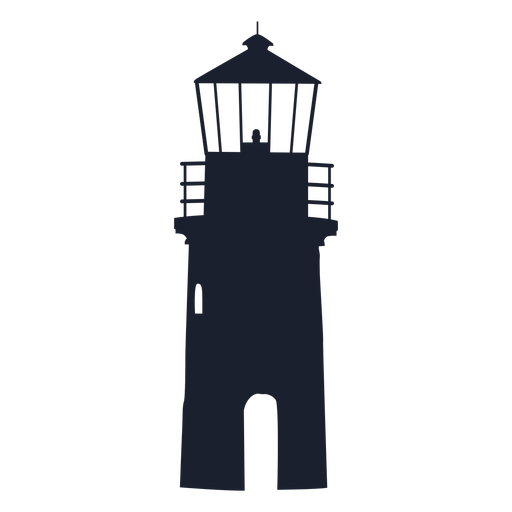 Leuchtturm Top Silhouette PNG-Design