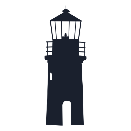 Lighthouse top silhouette PNG Design