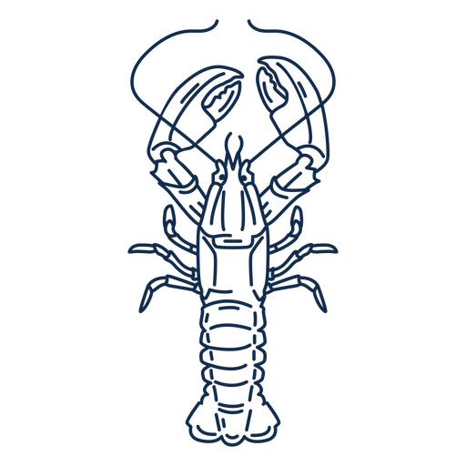 Animal de lagosta Desenho PNG