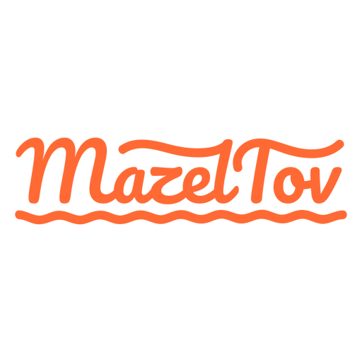 Mazel tov greeting quote PNG Design