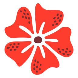Dibujado a mano flor de la gloria de la mañana Diseño PNG