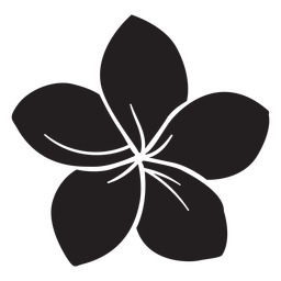 Morning glory flower silhouette PNG Design Transparent PNG