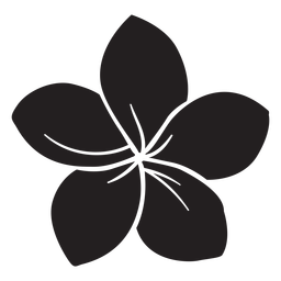 Silhueta de flor ipomeia Desenho PNG