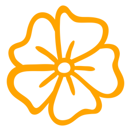 Tropischer Blumenstrich der Winde PNG-Design