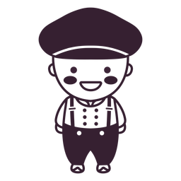 Holanda baile masculino lindo trazo Diseño PNG