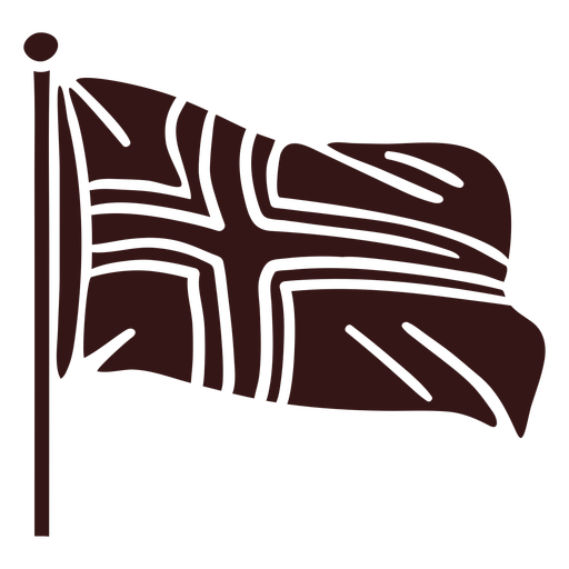 Norwegen winkendes Flaggendesign PNG-Design