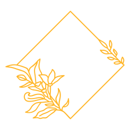 Ornamentrahmen Design Diamant Vinyl PNG-Design
