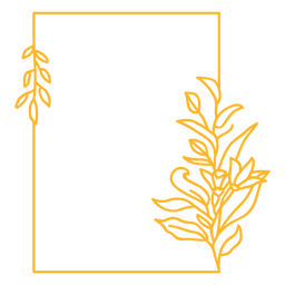 Ornament frame rectangular vinyl PNG Design