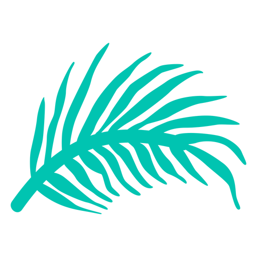 Elemento tropical de hoja de palma Diseño PNG