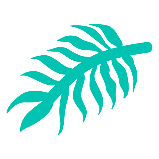 Elemento de selva de hoja de palmera